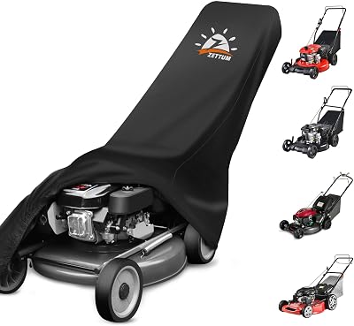 Zettum Lawn Mower Cover Heavy Duty 600D Waterproof Universal Fit 188x99x63cm