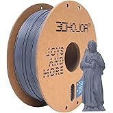 3DHoJor PLA Pro (Plus) Filament 1.75mm, 3D Printer Filament PLA+, Cardboard Spool 3D Printing Filament, Dimensional Accuracy +/- 0.03 mm, Grey, 1kg