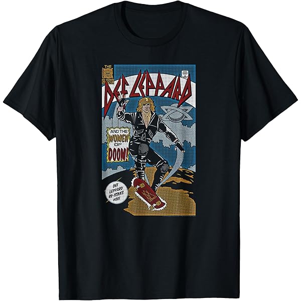 Amazon.com: Def Leppard - Comic T-Shirt : Clothing, Shoes