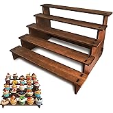 Umgozrz Wooden Cupcake Stand 5 Tier Cupcake Stand Cupcake Holder Rustic Wood Cupcake Display Stand Wooden Dessert Display Stand