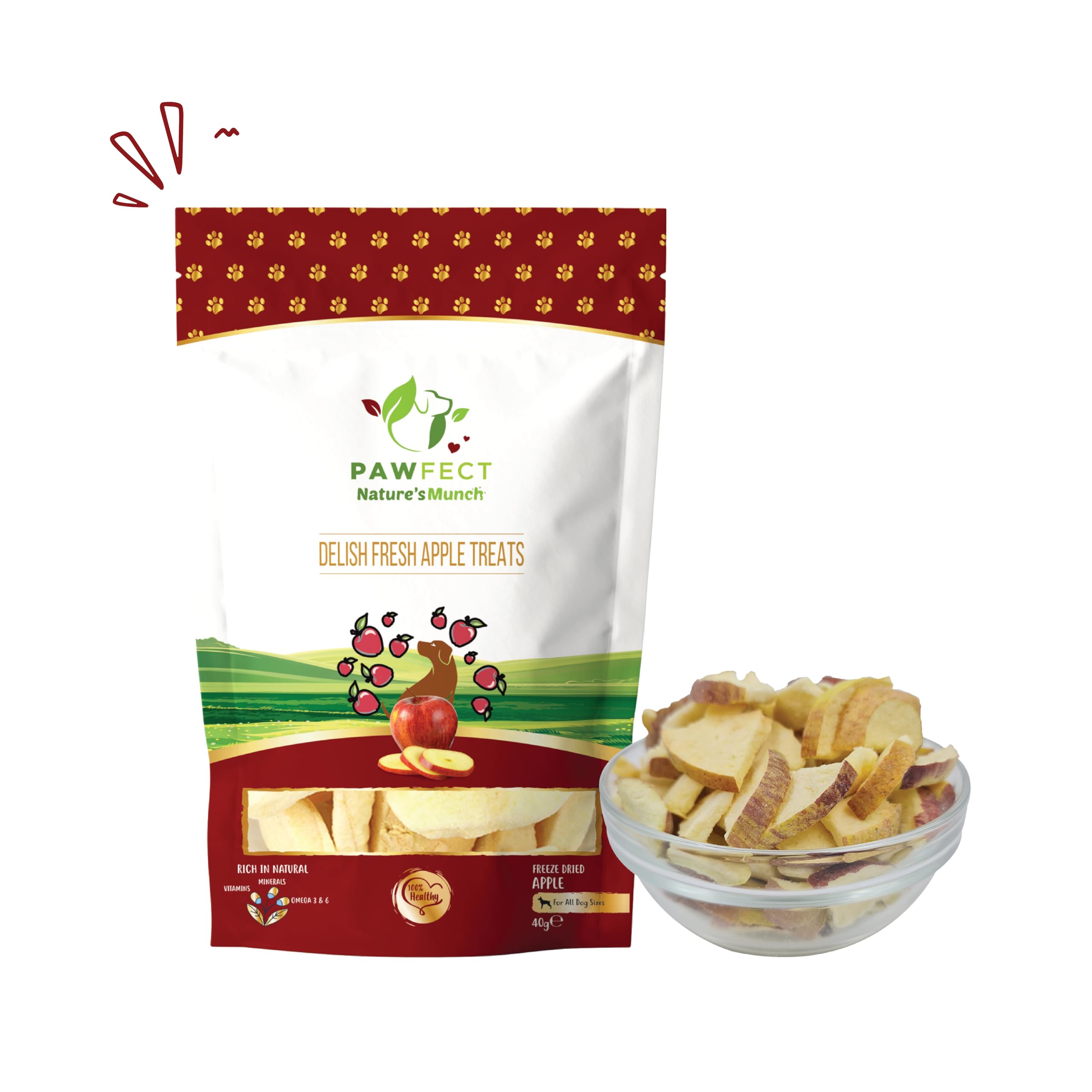 Single Ingredient Vegan Treats: Apple (40g/1.41oz)