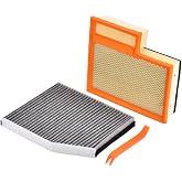 CLNLVLITOP BK2Z19N619A CA11946 Engine &amp; Cabin Air Filter Kit | Compatible with Ford Transit 150 250 350 Transit 350 HD 2015 2016 2017 2018 2019 3.2L 3.5L 3.7L Replace BK2118D543AA AF9916