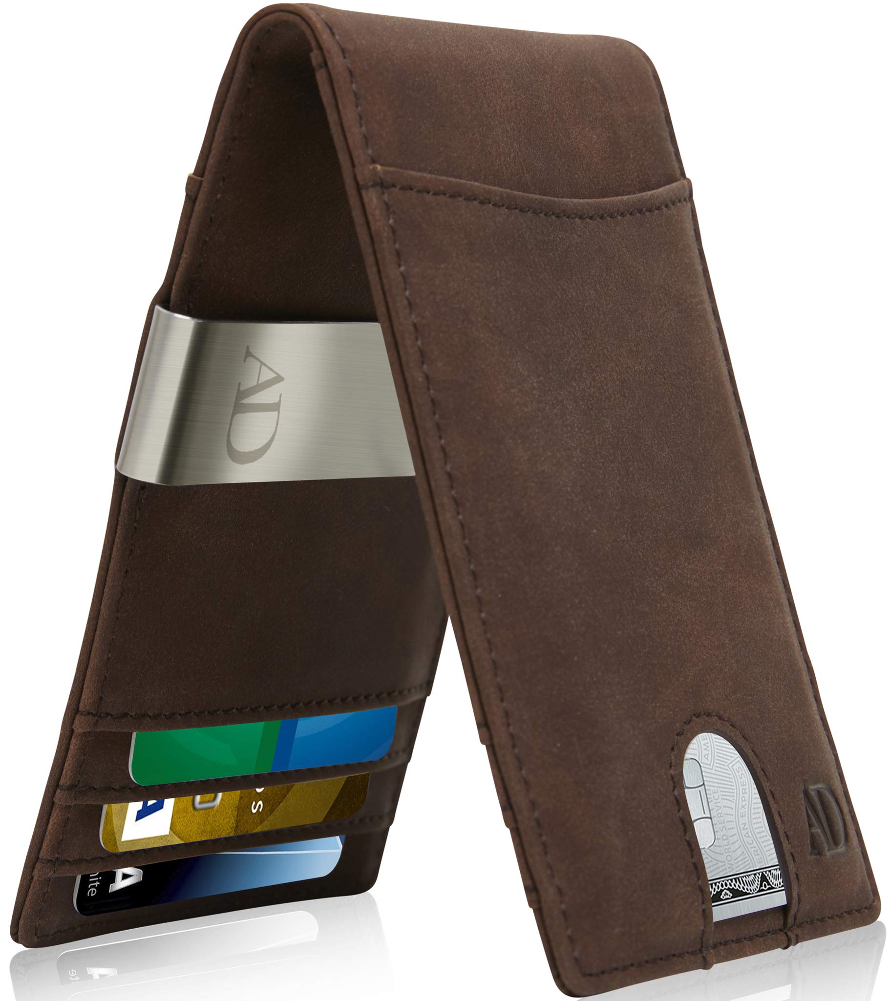 Access Denied Slim Money Clip Wallets for Men - Bifold Mens Wallet RFID Front Pocket Minimalist Credit Card Holder with Gift Box