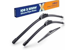 ICEXSNOW 26"+17"/12J Silicone Wiper Blades Replacement for Nissan Rogue 2023-2014 Pathfinder 2021-2013 Automative Replacement