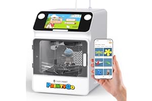 SainSmart PrintyGo Mini 3D Printer for Kids, 600mm/s Auto Leveling Printer for Beginners with 5" Touch Screen, 1500+ Models, 