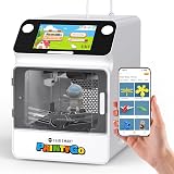 SainSmart PrintyGo Mini 3D Printer for Kids, 600mm/s Auto Leveling Printer for Beginners with 5" Touch Screen, 1500+ Models, Child-Safe Design, Wi-Fi/App Control, Pre-Assembled for STEM Learning Gift
