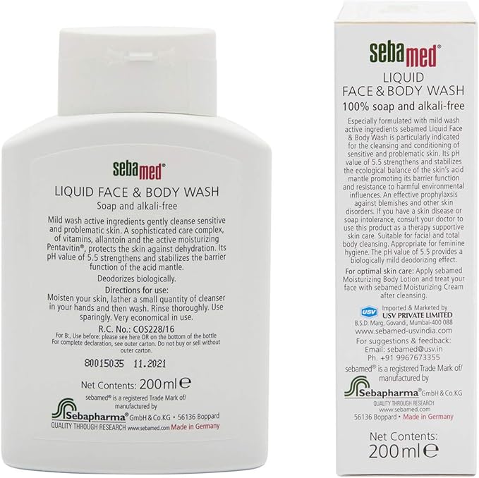 sebamed lıquıd face body wash