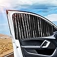 ZATOOTO Car Side Window Sun Shades - Front Privacy Magneic Black 2 Pcs Automotive Covers - Sunshades Curtain Prevent Glare and UV Rays for Baby