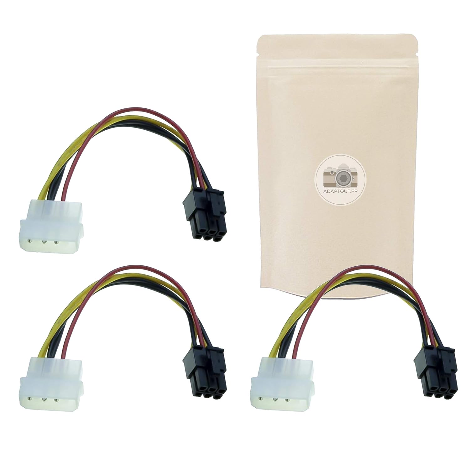 Cavo Alimentazione Molex A PCI-E 6+2 Pin - 20 Cm, Nero, Per Schede Grafiche - Foto 3