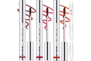 KIMIEYE 3 Colors Peel Off Lip Liner Stain with Tweezer, Long Lasting Waterproof Lip Tint Stains Makeup Set with Matte Finish for Women, Natural Look, Easy to Use, for All Skin Types (#3,6,7)