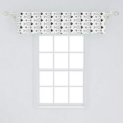 Ambesonne Modern Window Valance, Ocean Sea Life