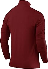 TCA Fusion Long Sleeve Running Top Men 1/4 Zip Power Red XXL view 4