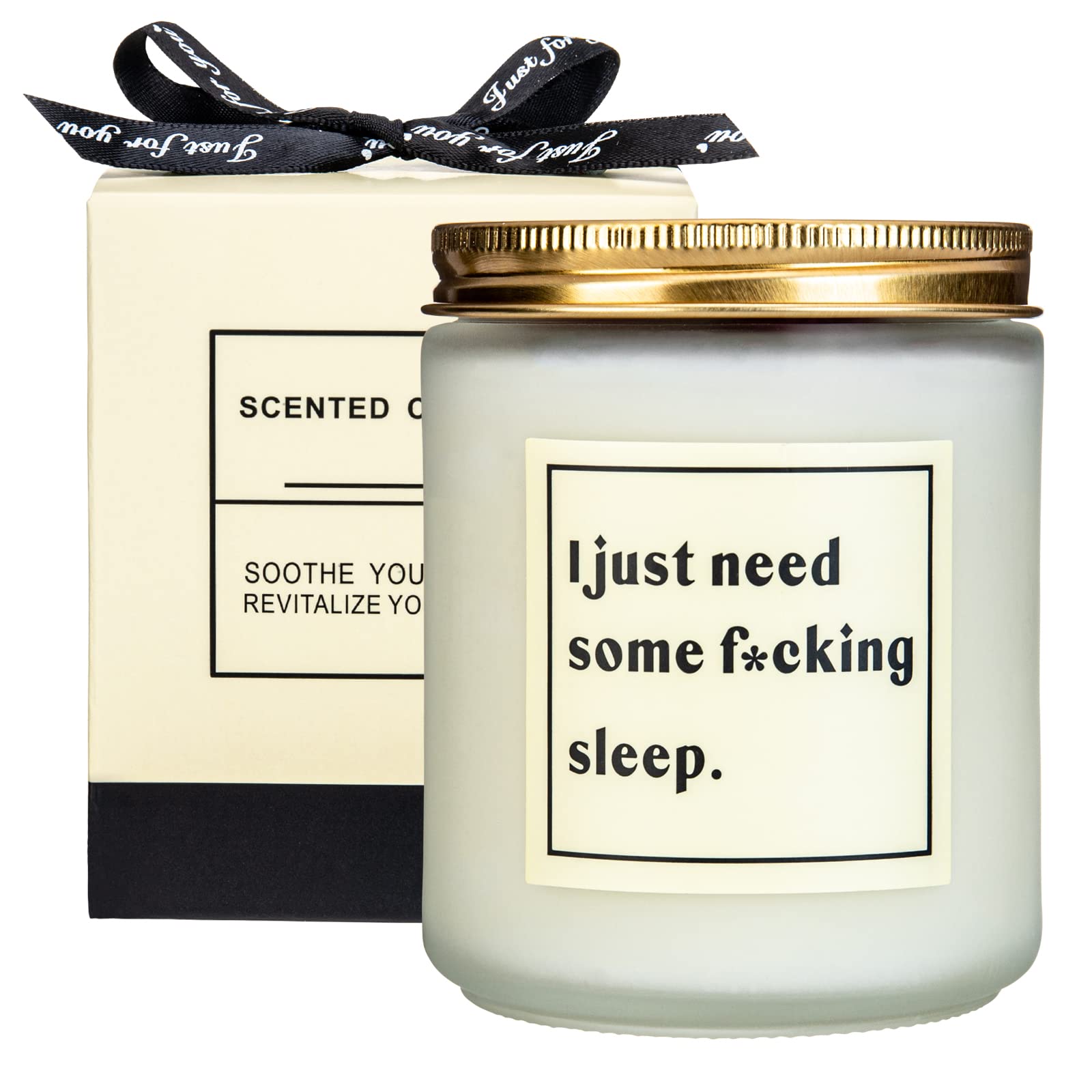 Rosemary+Orange+Sage Scented Candles - Funny Gift for New Moms, Parents, Students, Night Shift Workers, Nurses
