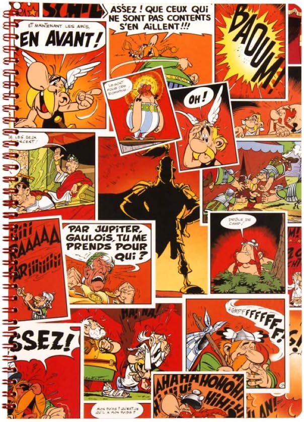 Asterix And Obelix Spiral Bound Notebook 100 Lined Pages Red Amazon Co Uk Office Products