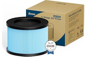 AROEVE MK01 & MK06 Air Filter Replacement 4-in-1 Air Filter for Smoke Pollen Dander Hair Smell Suitable- Standard Version