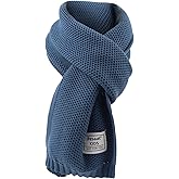 PESAAT Kids Winter Infinity Scarf Knit Toddler Boy Girls Scarves Cotton Outdoor Neck Warmer for Children 3-15 Years