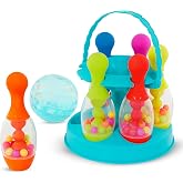 B. toys Let's Go Bowling! for Indoor and Outdoor Play, Activity | 7-piece bowling play set for toddlers and kids; fully assembled game for home or outdoor play, Activity; 2+ Years