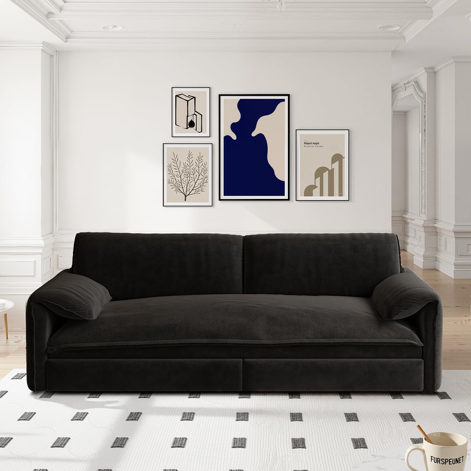 Photo 1 of ***PARTIAL SET, NOT FULL COUCH/BED*** Lyngins 66" Queen Sleeper Sofa,Velvet Convertible Sofa Bed Queen, 3-in-1 Pull Out Couch Bed, Sleeper Loveseat for Small Spaces, Living Room, Office, Apartment