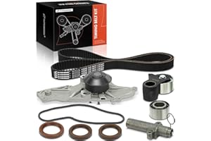 A-Premium Engine Timing Belt Kit + Water Pump With Tensioner Compatible with Honda Odyssey 2000-2004, Pilot 2003-2004 & Acura MDX 2001-2002, TL 2000-2003 - 3.2L 3.5L