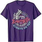 Retro Mama's Boobery Brewing Co Funny Breastfeeding Skeleton T-Shirt