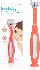 Frida Baby Toothhugger U-Shaped Toddler Toothbrush Pink 3-Sided Bristles
