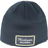 ZHATS NCAA Unisex-Adult NCAA Officially Licensed Beanie Edge Patch Brick Team Color