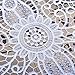 Smiry 1Pc Off-White Fabric Flower Venise Lace Trim Collar Lace Applique Patches Neckline Sewing DIY