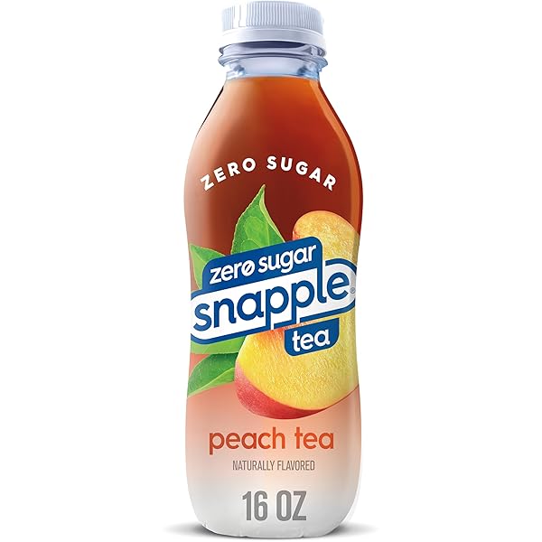 SNAPPLE ZERO SUGAR PEACH TEA, 16 FL OZ...