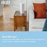 MSI Roamii BE Pro Mesh System 2 Pack – WiFi 7 Tri-Band 11Gbps 2.5Gbps Ports view 6