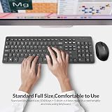 Rii RK200 Wireless Keyboard and Mouse Set 104 Keys UK Layout White view 2