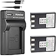 Kastar Battery (X2) & Slim USB Charger for Canon NB-1L NB-1LH CB-2LSE and Canon IXY Digital 200 200a 300 300a 320 400 430 450 500 S200 S230 S330 PowerShot S200 S230 S300 S330 S400 S410 S500 Camera
