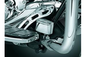 Kuryakyn 9128 Motorcycle Accent Accessory: Rear Master Cylinder Cover for 1999-2017 Harley-Davidson Motorcycles, Chrome