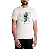 Karl Lagerfeld Mens Short Sleeve Karl Knight Crewneck Graphic Design T-Shirt