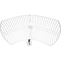Nooelec GOES Weather Satellite Mesh Antenna - 21dBi Parabolic Antenna w/ 1.7GHz Center Frequency, 200MHz+ Bandwidth, LMR400 F
