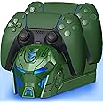 PS5 Controller Charger Station for Playstation 5 Dualsense Controllers: Fast PS5 Dual Controller Stand Charger Dock-LED Charging Station Accessories for Playstation 5 Storage (Green)