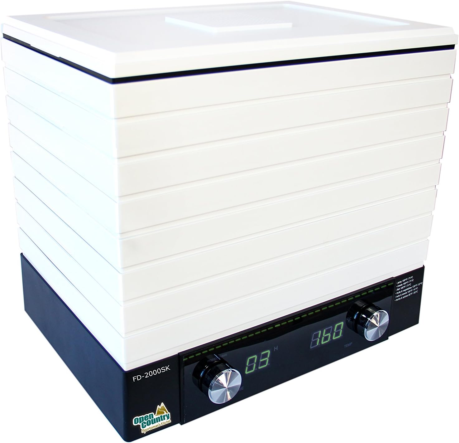 Open Country FD-2000SK Square Digital Dehydrator