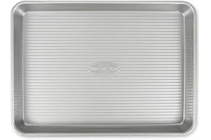 USA Pan Bakeware Nonstick Quarter Sheet Pan, Baking Sheet Aluminized Steel, Pan Measures: 13 x 9.5 x 1 inches