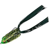Booyah Pad Crasher Topwater Bass Fishing Hollow Body Frog Lure with Weedless Hooks