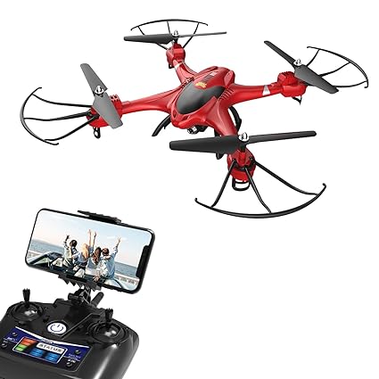 Holy Stone HS200R Drohne mit Kamera HD, RC Quadrocopter, Helikopter Ferngesteuert mit FPV 720P Kamera, Live-Video, APP Steuer