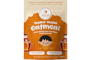 Purely Kids Organic Canadian Maple Oatmeal, All Natural, Dairy Free,Gluten Free, Plant Based, 250g, 12M+