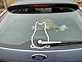 Winkende Katzen Scheibenwischer-Aufkleber - Beweglicher Schwanz