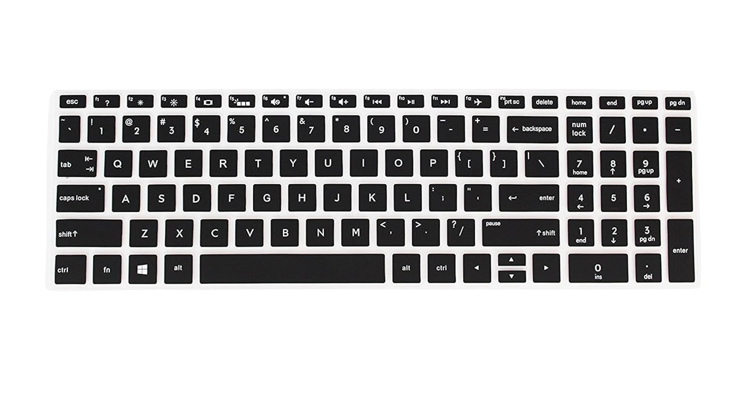 Saco Chiclet Keyboard Skin for HP Notebook 15 bs146tu 15.6 inch Laptop