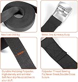 Hodzeed 10 Pack Tightening Luggage Ratchet Straps 25mm Cargo Tie Down 1m-6m view 3