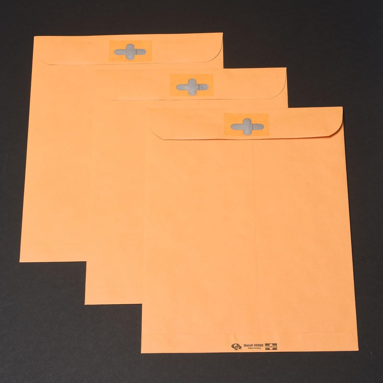 Quality Park 9 x 12 Postage Saving ClearClasp Envelopes, with Reusable Redi-Tac Closure & Gummed Flap, 28 lb Kraft Paper, 100 per Box (QUA43568) : Office Products