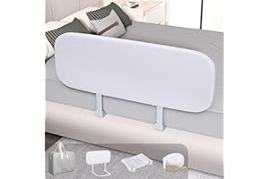 omzer Travel Bed Rails for Toddlers - Foldable Portable Safety Rail with No Drill, Short Bed Rail Guard for Baby Child/Elderly, Height Adjustable for Crib Twin Queen Full King Size Bunk Bed -48 Inch