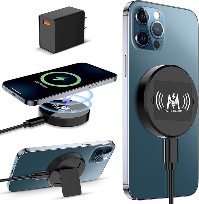 KKM Wireless Charger, Compatible with MagSafe Charger, 15W