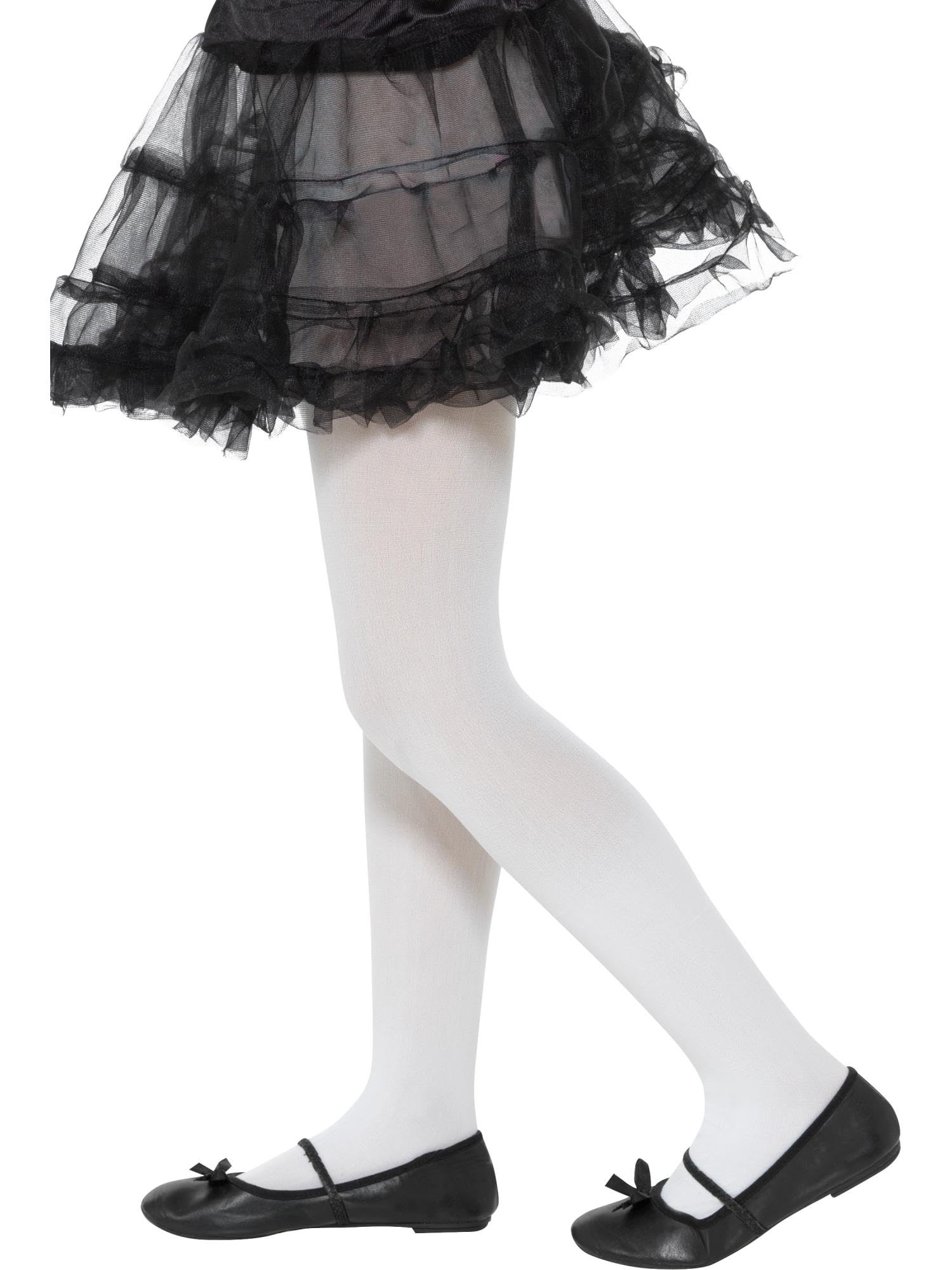 Opaque Tights, White, Age 6-12