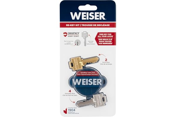 Weiser SmartKey Re-Key Kit, Re-Key Kit for Weiser SmartKey Deadbolt Locks, Door Handles, Door Knobs and Electronic Locks, Re-