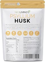 NKD Living Psyllium Husk Powder 1kg 2 x 500g Natural Soluble Fibre view 2
