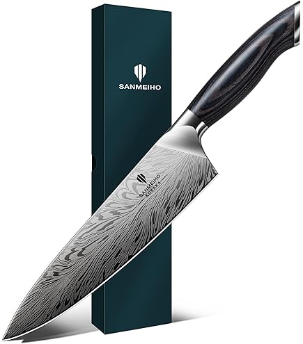 SHAN ZU 5 Inch Santoku Knife for Small Hands, Japanese High Carbon